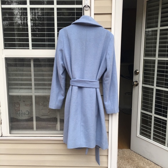 Cole Haan slick wool wrap coat - Picture 8 of 8